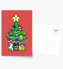 Super Mario - Mushroom Kingdom Christmas (Old) Postcards