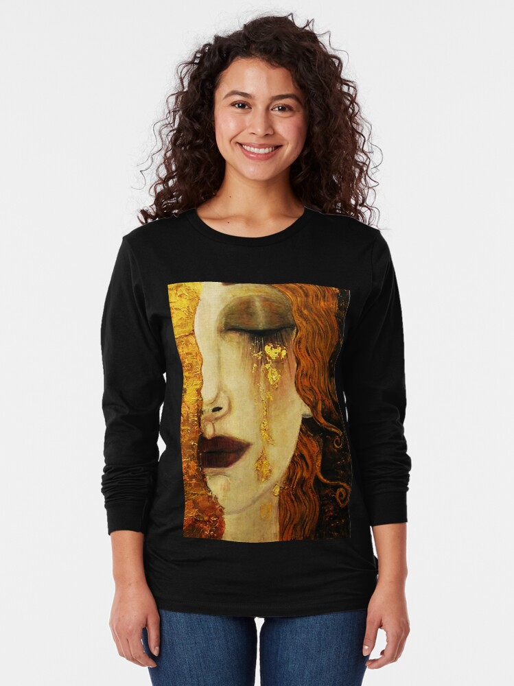Alternate view of Golden Tears...Jugendstil art by Klimt Long Sleeve T-Shirt