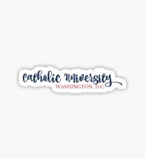 catholic university sticker Sticker