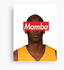 Kobe Bryant Mamba Supreme Canvas Print