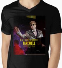 Elton Tahu John Farewell Yellow Brick Road Final Tour 2018 Men's V-Neck T-Shirt
