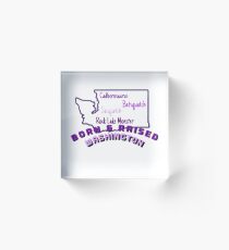 Washington Cryptids - Born & Raised Acrylic Block