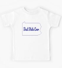Best State Ever PA - Navy Blue Kids Tee