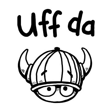 Uff Da Viking T-Shirt, White – Irma's Finland House