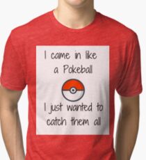 Pokeball Tri-blend T-Shirt