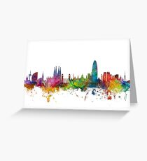 Barcelona Spain Skyline Greeting Card