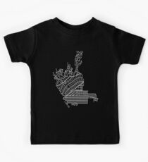 Beverly Hills, LA, USA Street Network Map Graphic Kids Tee