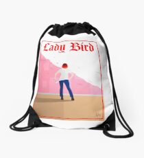 Lady Bird Poster Drawstring Bag