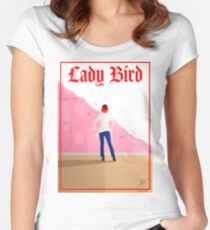 Lady Bird Poster Fitted Scoop T-Shirt