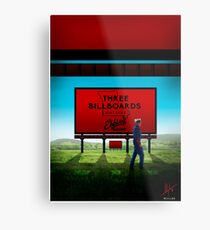 Three Billboards - 1 Metal Print
