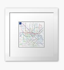 London Underground Map Framed Print