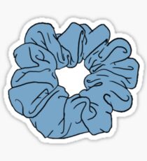 Blauer Cartoon Scrunchie Sticker
