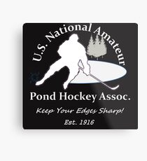U.S. National Pond Hockey Assoc. T-Shirt Metal Print