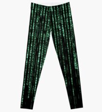 Matrix Code Pattern Leggings