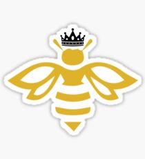 Queen B - Queen Bee With a Crown T shirt Sticker