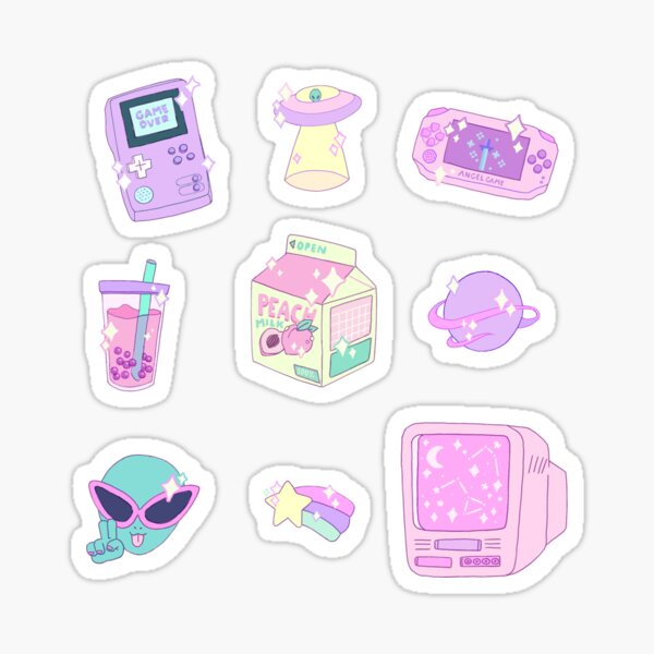 cute aesthetic stickers redbubble