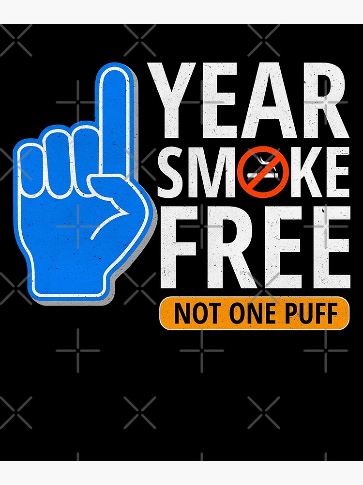 "One Year Smoke Free Anniversary Foam Finger Art" Metal Print by pbng80