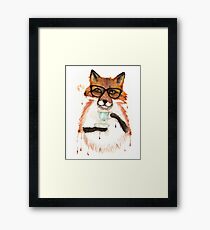A Cuppa Tea With A Fox Framed Print