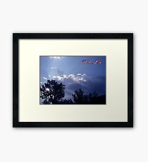 WITH LOVE Framed Print