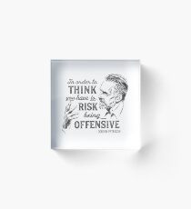 Jordan Peterson Illustration and Quote Acrylic Block