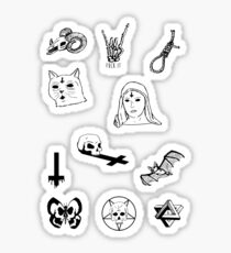 Gothic Halloween Stickers Sticker
