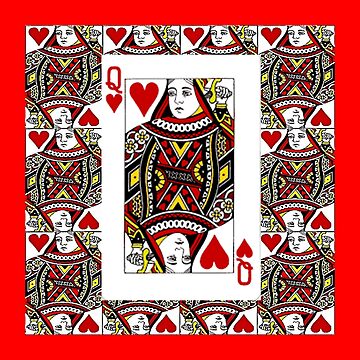 Artwork thumbnail, QUEEN OF HEARTS PLAYING CARDS ARTWORK  by sharlesart