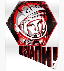 Yuri Gagarin - Let's Go! Poster