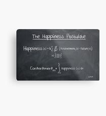 Happiness Postulate Metal Print