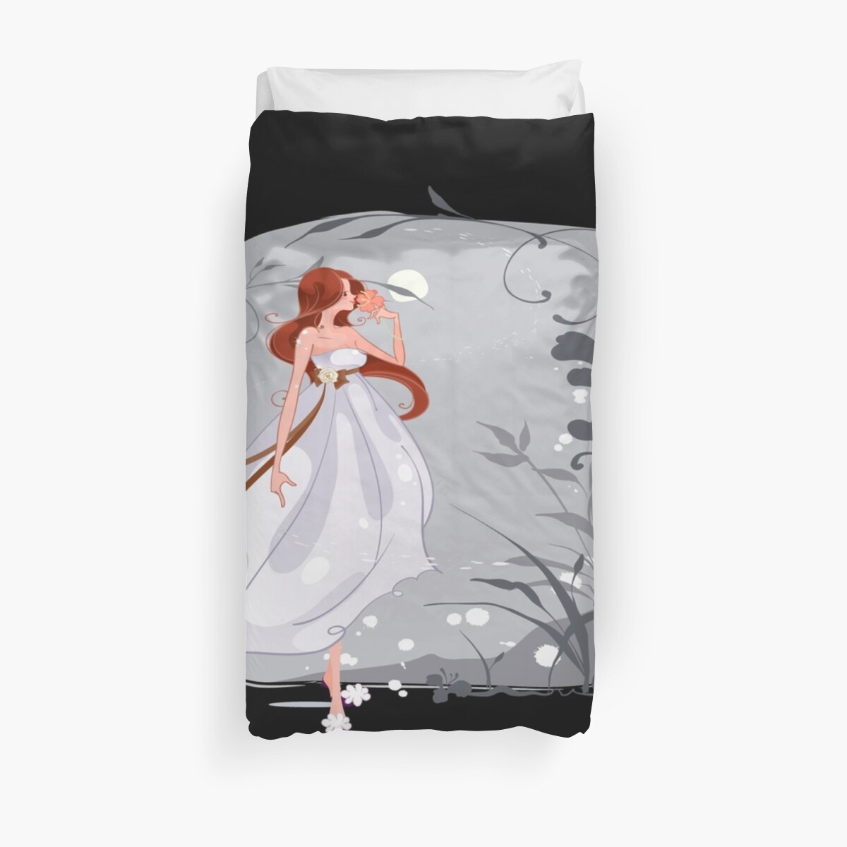 The True Meaning Of Beauty Shining In The Night Duvet Cover By