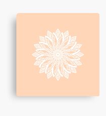 mandala - peach Canvas Print