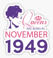 It's My Birthday 69. Made In November 1949. 1949 Gift Ideas. Sticker