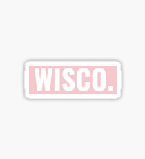 Wisco. Pink Sticker Sticker