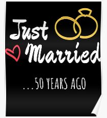 Póster 50 aniversario de bodas regalo recién casado matrimonio