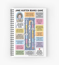 Jane Austen Board Game Spiral Notebook