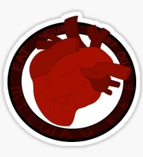 he ate my heart out Sticker