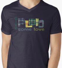give plaid some love Men's V-Neck T-Shirt