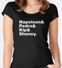 Napoleon Dynamite – Helvetica List Shirt Women's Fitted Scoop T-Shirt