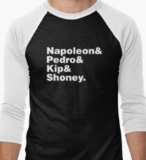 Napoleon Dynamite – Helvetica List Shirt Men's Baseball ¾ T-Shirt