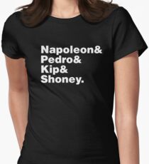 Napoleon Dynamite – Helvetica List Shirt Women's Fitted T-Shirt