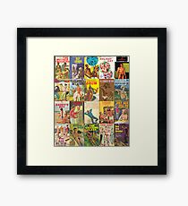 Vintage Gay Pulp Fiction Collage Version 2 Framed Print