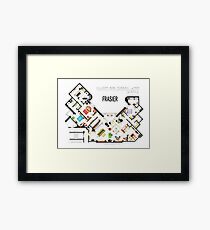 Frasier Apartment Floorplan Framed Print