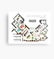 Frasier Apartment Floorplan Metal Print