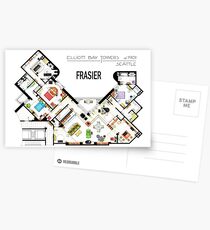 Frasier Apartment Floorplan Postcards