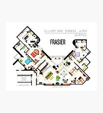 Frasier Apartment Floorplan Photographic Print