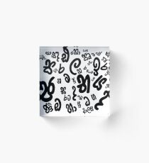 Sri lankan Sinhala Language Letter Design Acrylic Block