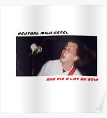 Jeff Magnum neutrales Milchhotel-Lied-Plakat Poster