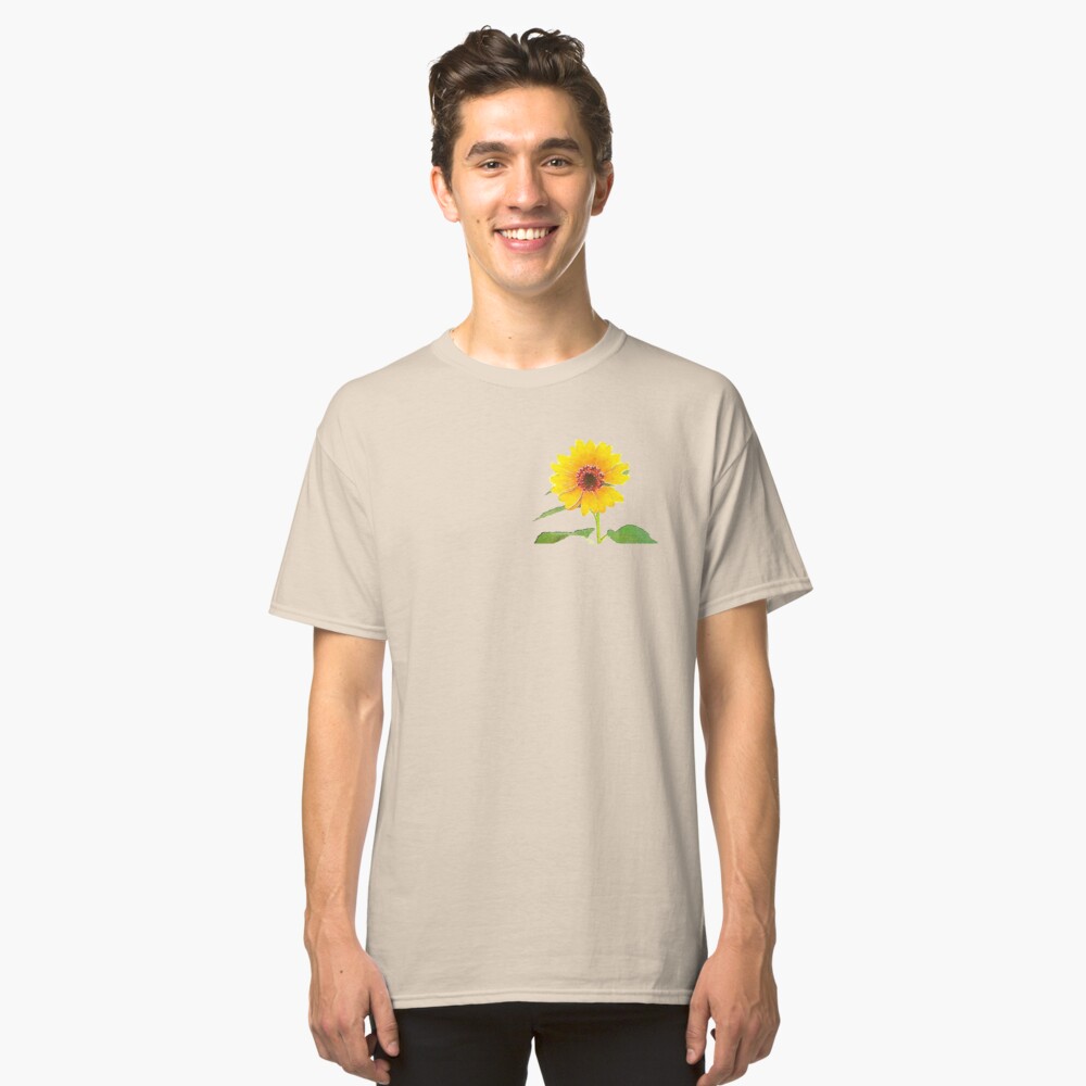 Sunflower in Watercolor Classic T-Shirt