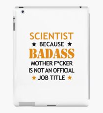 Scientist Badass Funny Birthday Christmas Gift iPad Case/Skin