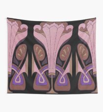 Jugendstil German Art Nouveau flowers Wall Tapestry