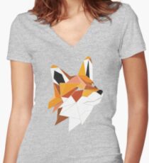 Faux Renard Women's Fitted V-Neck T-Shirt